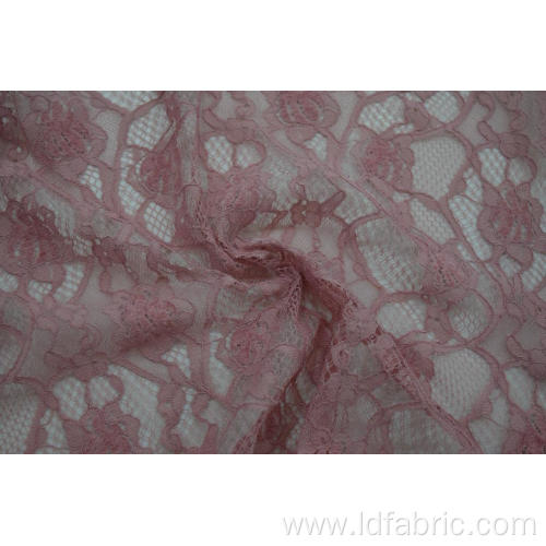 100% Polyester Velvet Cord Lace Fabric